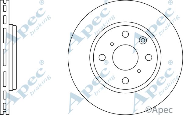 APEC BRAKING Тормозной диск DSK2411